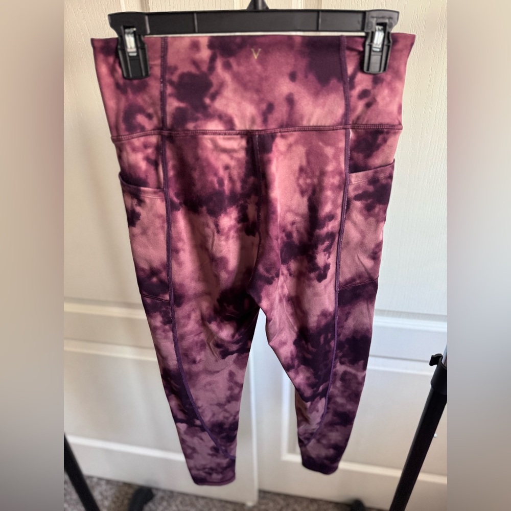 Victoria's Secret Purple Tie-Dye Leggings